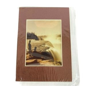 Couple Niagara Falls NY Stereoview‎ 3d Photo